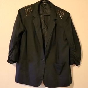 Blazer with rhinestones